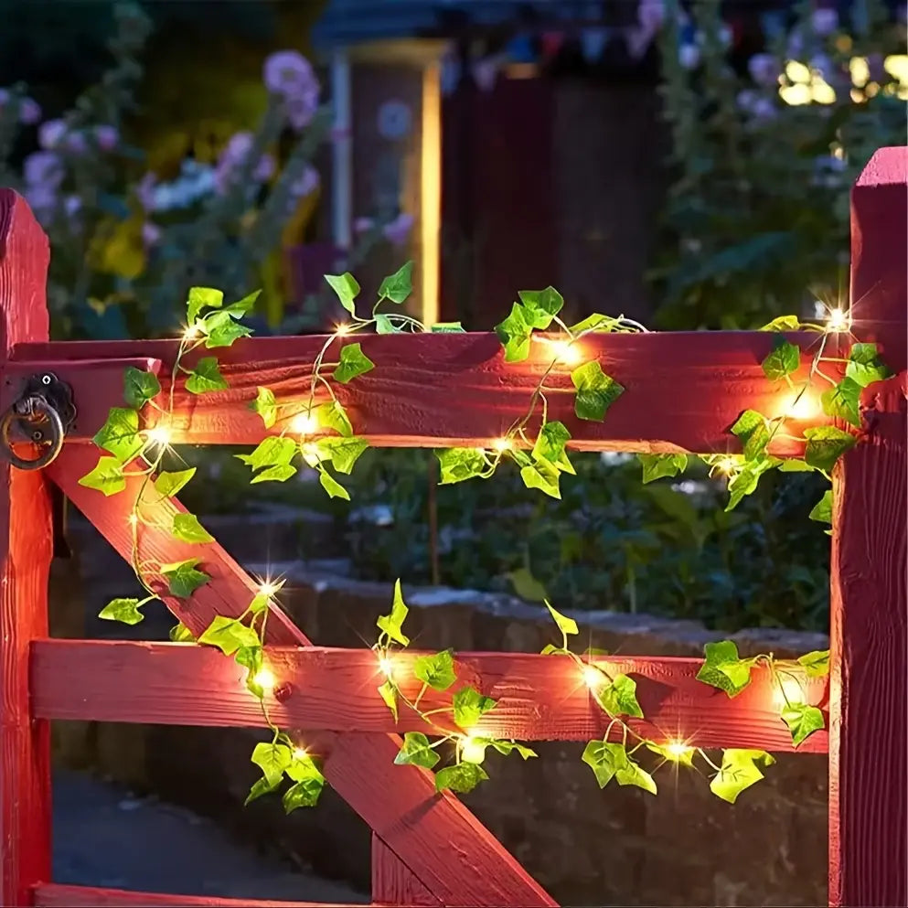 Solar-Lichterkette in Ahornblattform – Verschönern Sie Ihre Terrasse und Ihren Garten