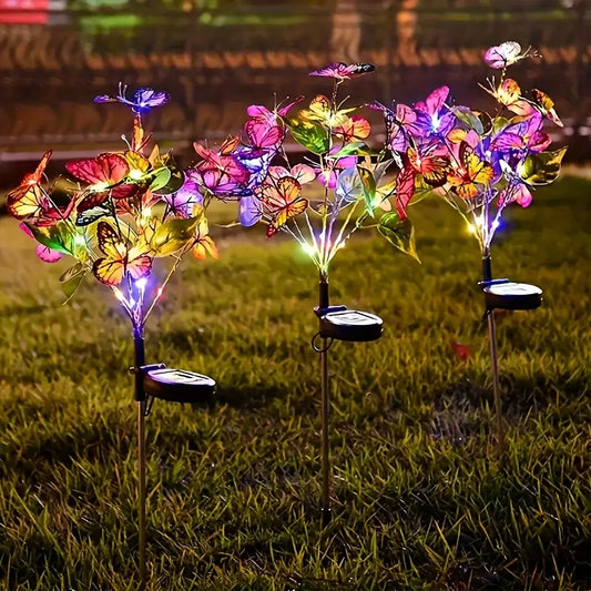 Solar Colorful Butterfly Garden Stake Lights – Add a Vibrant Touch of Nature to Your Yard