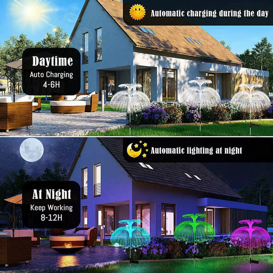VS14 | Solar Jellyfish Ground Stake Lights