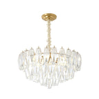 Murano-Style Glass Chandelier — Model 5687, Natural copper with Clear finish option