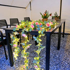 Solar Rose String Lights shown as solar string lights for outdoor decoration