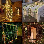 Solar Maple Leaf String Lights shown as solar string lights for outdoor decoration