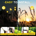 Solar Firefly Garden Stake Lights shown as solar garden stake lights for outdoor display