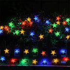 Solar Star Fairy String Lights shown as solar string lights for outdoor decoration