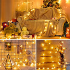 Solar Star Fairy String Lights shown as solar string lights for outdoor decoration