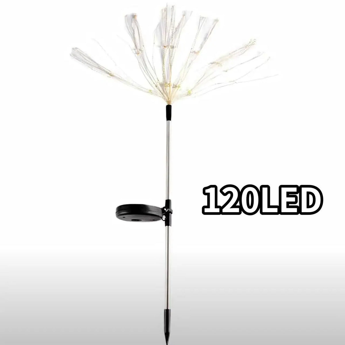 Solar DIY Firework Garden Stake Lights shown as solar garden stake lights for outdoor display