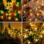 Solar Cherry Blossom String Lights shown as solar string lights for outdoor decoration