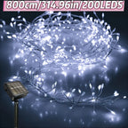 Solar Firecracker String Lights shown as solar string lights for outdoor decoration