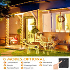 Solar Tube String Light shown as solar string lights for outdoor decoration
