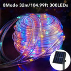 Solar Tube String Light shown as solar string lights for outdoor decoration