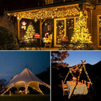 Mini Bulb Solar Fairy String Lights shown as solar string lights for outdoor decoration
