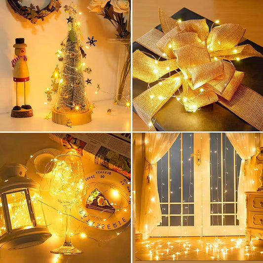 Solar Copper Wire Fairy Lights - Outdoor, Patio & Garden Decor