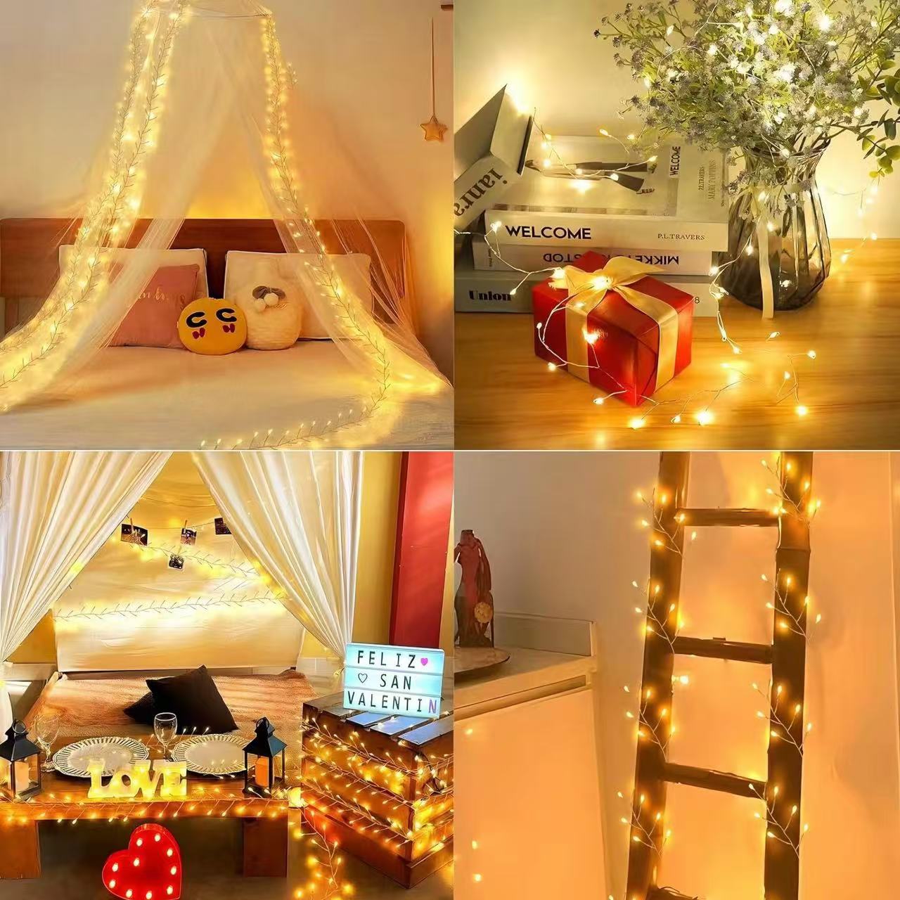 Solar Firecracker String Lights - Garden & Patio Decoration