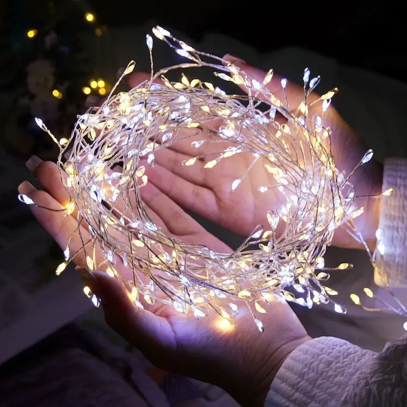 Solar Firecracker String Lights - Garden & Patio Decoration