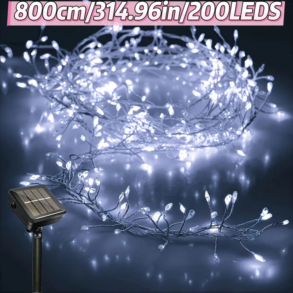 Solar Firecracker String Lights - Garden & Patio Decoration