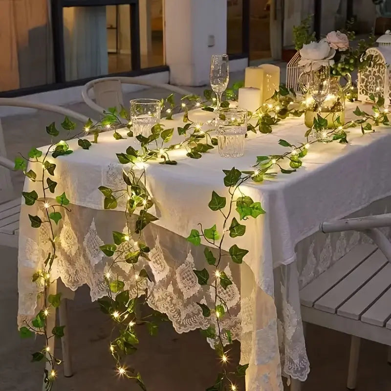 Solar-Lichterkette in Ahornblattform – Verschönern Sie Ihre Terrasse und Ihren Garten