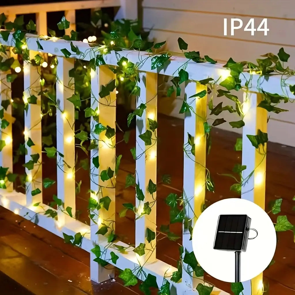 Solar-Lichterkette in Ahornblattform – Verschönern Sie Ihre Terrasse und Ihren Garten