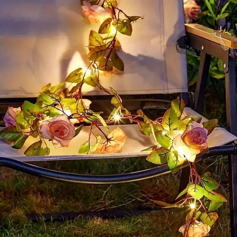 Solar-Rosenlichterkette – Verleihen Sie Ihrem Garten Romantik