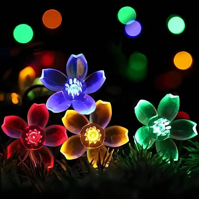 Solarbetriebene Kirschblüten-Lichterkette – Schaffen Sie eine romantische Blütenatmosphäre im Freien