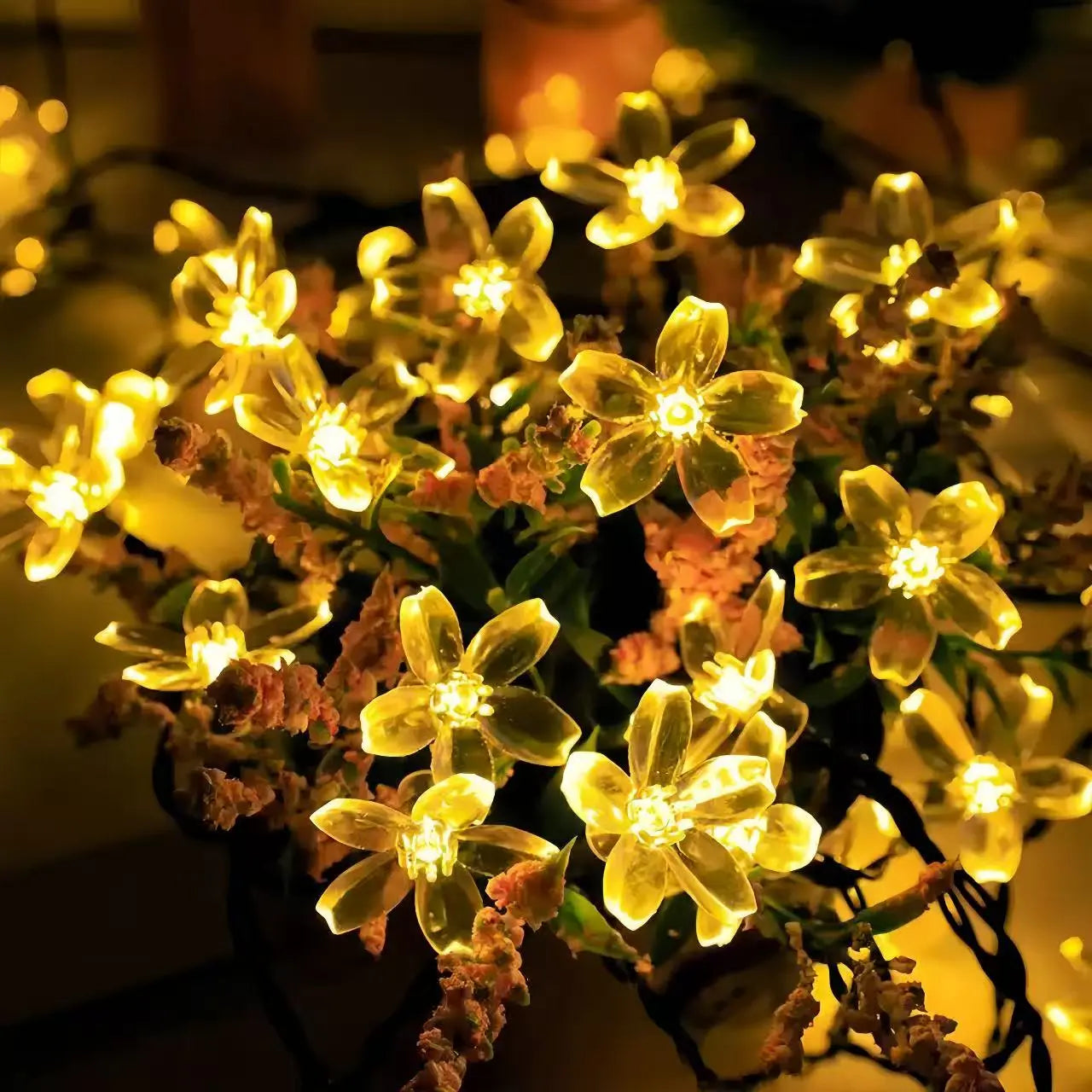 Solarbetriebene Kirschblüten-Lichterkette – Schaffen Sie eine romantische Blütenatmosphäre im Freien