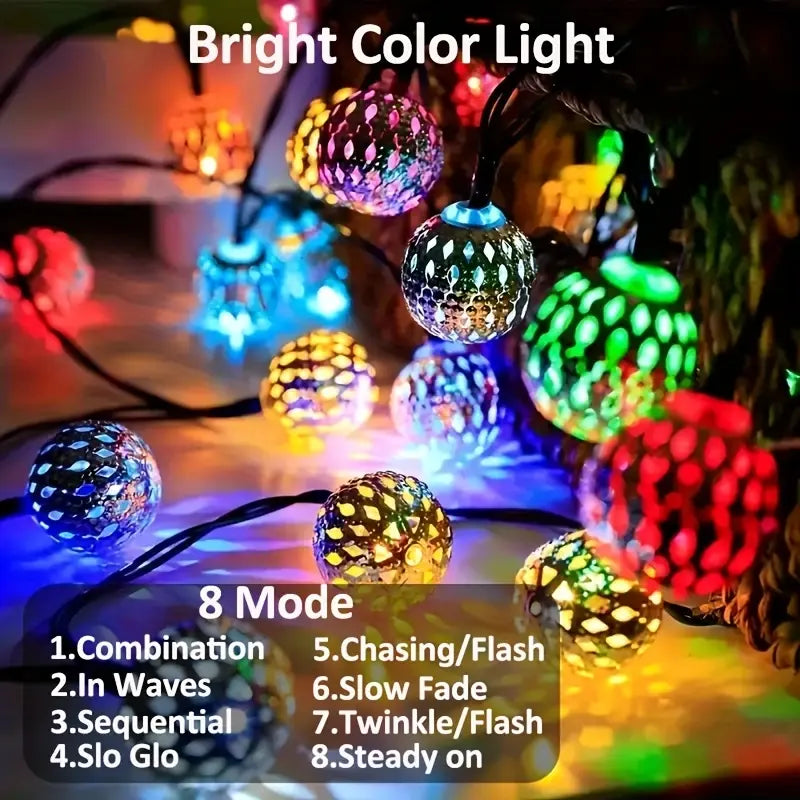 Solar Moroccan String Lights – Add Exotic Warmth to Your Garden Nights