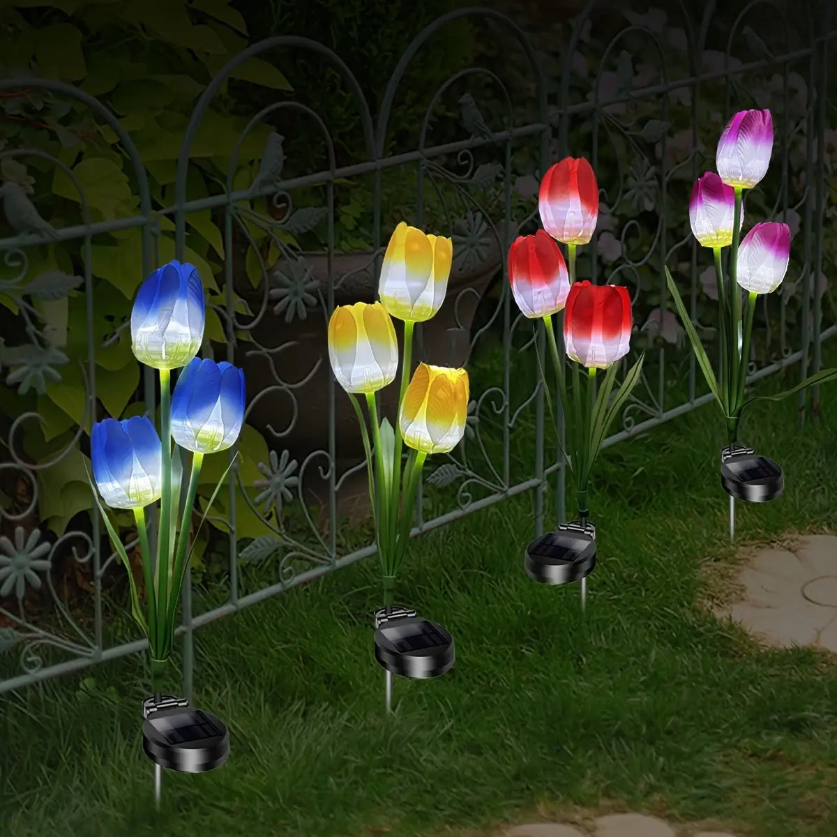 Solar Tulip Garden Stake Lights – Add Colorful Tulip Charm to Your Yard