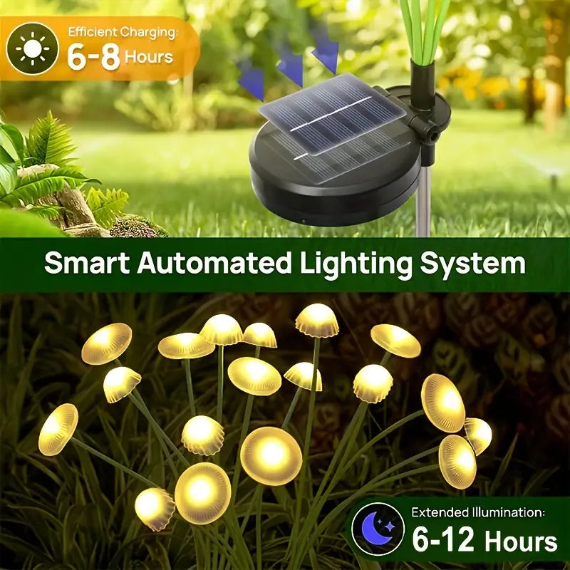 Solar Mushroom Garden Stake Lights – Add Whimsical Glow to Your Garden Spaces