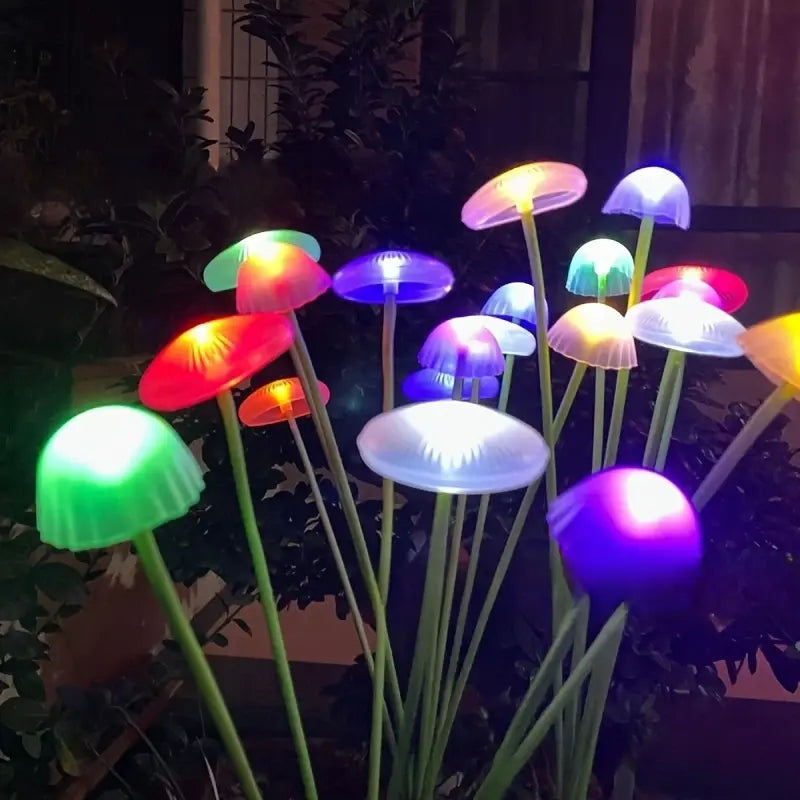 Solar Mushroom Garden Stake Lights – Add Whimsical Glow to Your Garden Spaces