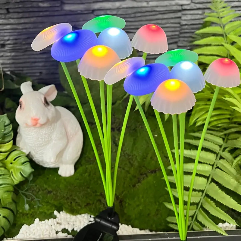 Solar Mushroom Garden Stake Lights – Add Whimsical Glow to Your Garden Spaces