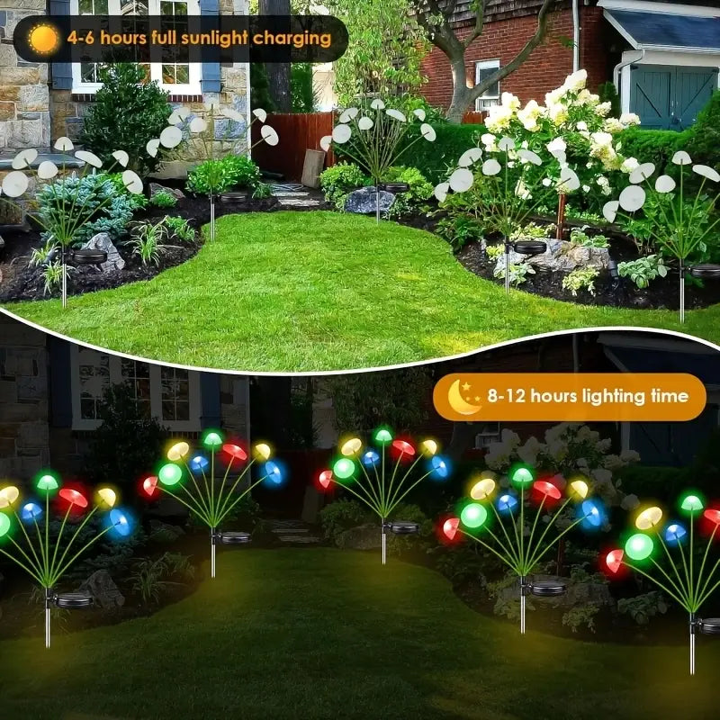 Solar Mushroom Garden Stake Lights – Add Whimsical Glow to Your Garden Spaces