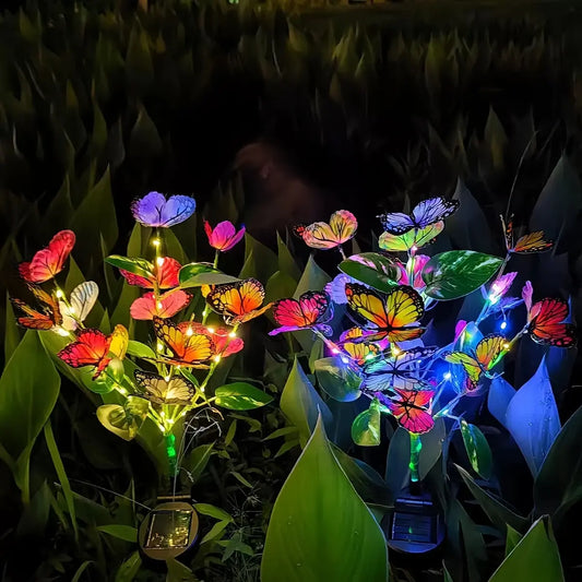 Solar Colorful Butterfly Garden Stake Lights – Add a Vibrant Touch of Nature to Your Yard