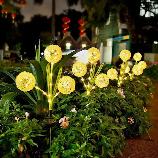 Solar Dandelion Garden Stake Lights – Bring Delicate Dandelion Charm to Your Yard