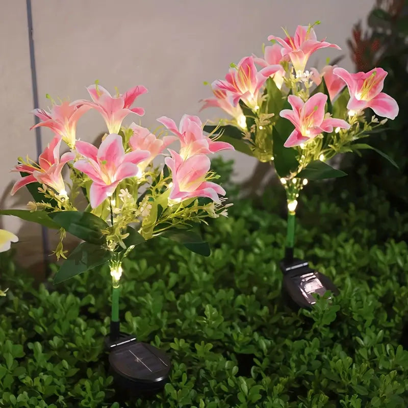Solarbetriebene Lilien-Gartensteckerleuchten – Bringen Sie elegante Blüten in Ihren Außenbereich