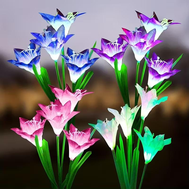 Solarbetriebene Lilien-Gartensteckerleuchten – Bringen Sie elegante Blüten in Ihren Außenbereich