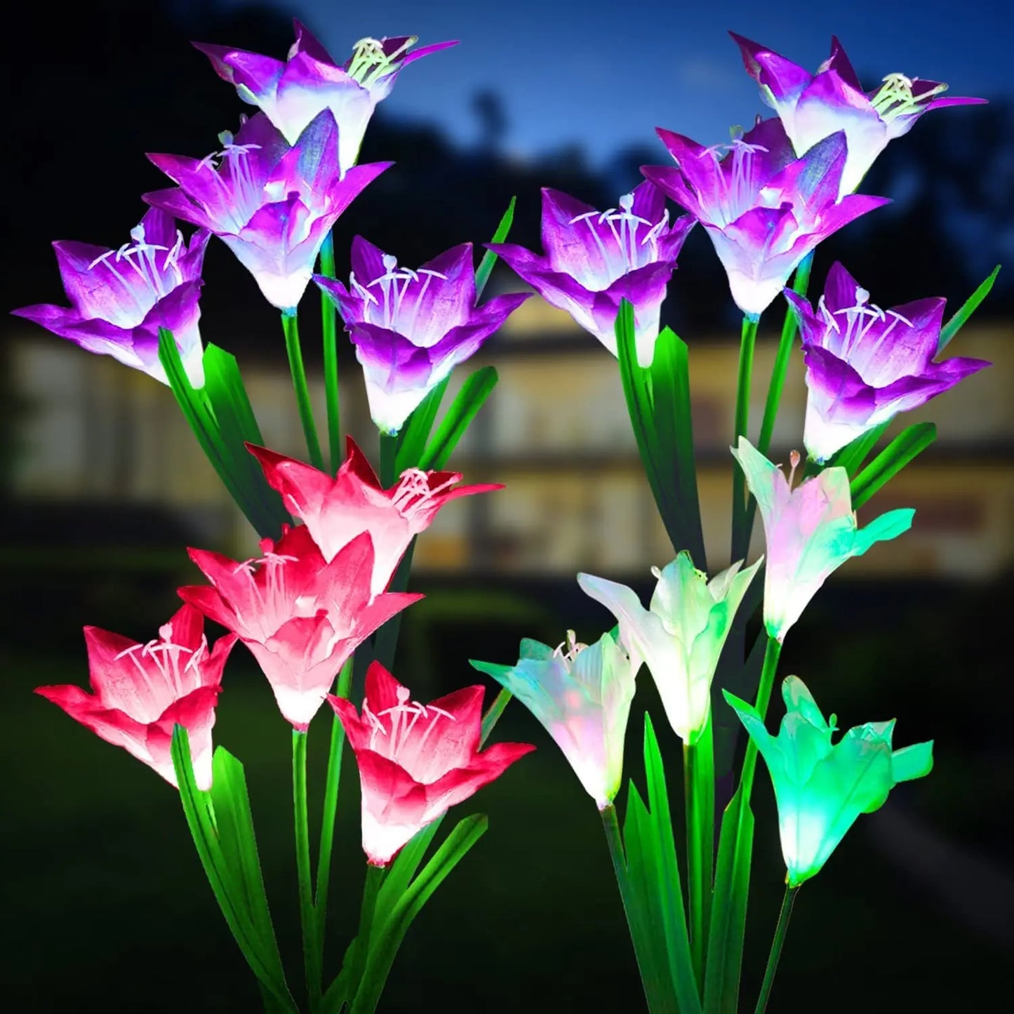 Solarbetriebene Lilien-Gartensteckerleuchten – Bringen Sie elegante Blüten in Ihren Außenbereich
